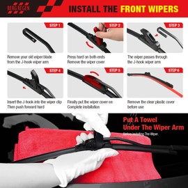 BERG REGEN Silicone Windshield Wiper Blades Replacement for Jeep Grand cherokee 2021 2020 2019 2018-2014 Windshield Wipers (Pack Of 3) Automotive Replacement Windshield Wiper Blades - 22"/21"/11"