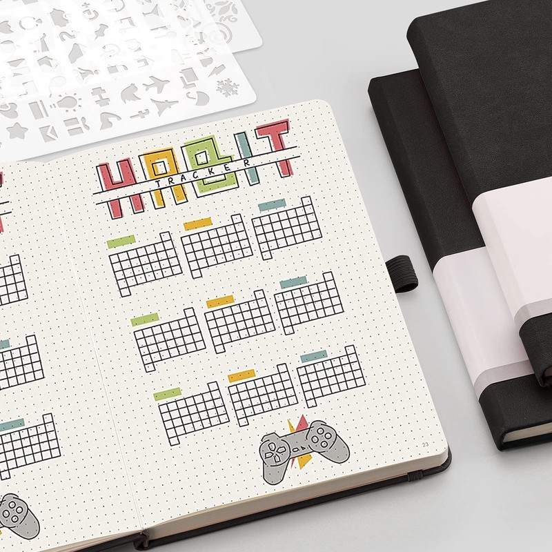 RETTACY A5 Dotted Notebook Pack of 2 - Bullet Dot