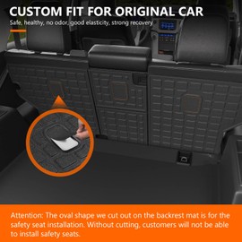 powoq 5 Seats Cargo Mat Compatible with 2010-2024 Toyota 4Runner Trunk Mat TPE Cargo Liner Trunk Liner Back Seat Protector Replacement for 2010-2024 Toyota 4Runner Accessories