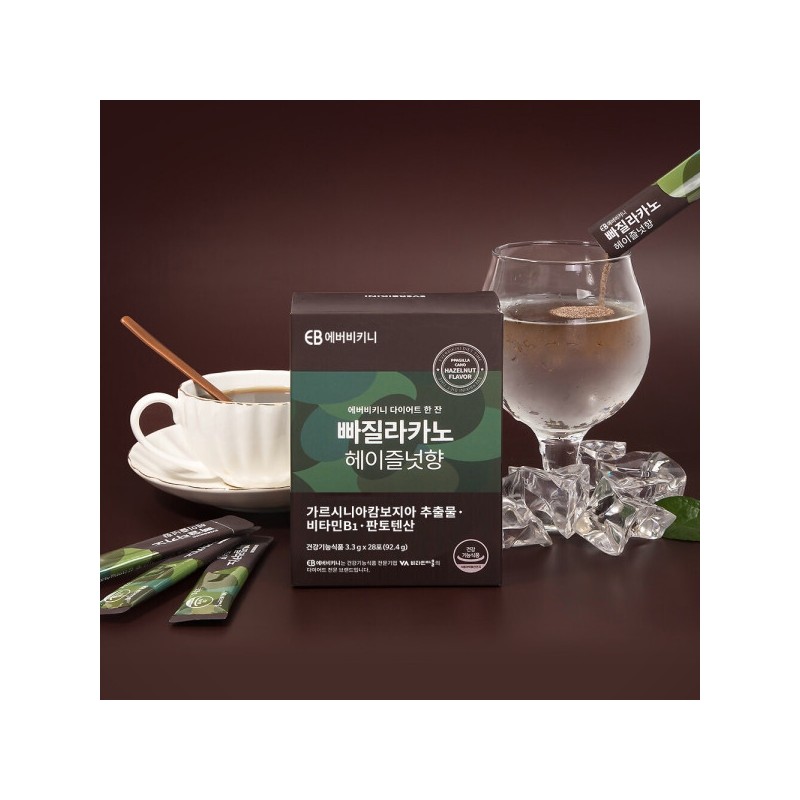 Everbikini Fallacano Hazelnut Flavored Diet Coffee 28 Packs x 6