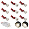 Haixin Small LED Spotlight 9PCS 12V 1W Recessed Celling Light