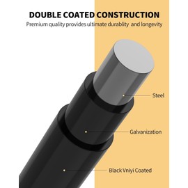 Hardware Cloth 1/4 inch 48" x 50' ft 19 Gauge - Black Vinyl Coated Wire Mesh Roll Chicken Wire Fencing Garden Wire Fence Rolls