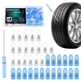 BOUBONI 35 Pcs Tire Repair Rubber Nail Self Tapping Tire Repair Screws Kit for Trucks Motorcycles Cars and Other Vacuum Tire Vehicles