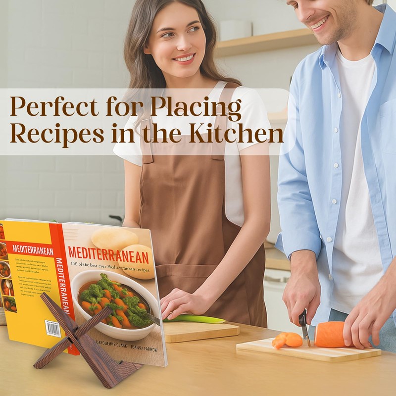 XKDOUS 2 Pack Plate Stand for Display, 6.5 Inch Wood