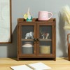 COLLECTIVE HOME - 2 Tiered Storage Cabinet, Countertop Cabinet, Wood