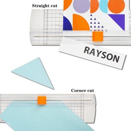 Rayson RC4000W-US Paper Cutter Trimmer, A4 Size (12 inch) Paper Cutter for Coupon, Craft Paper and Photos (White)