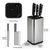 Sumteene Universal Knife Block, Knife Holder without Knives, Stainless Steel