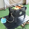 BiggerFire Camping Grill Fire Pit, 2 in 1 Portable Duel