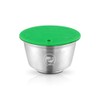 i Cafilas New Lid Stainless Steel Refillable Coffee Capsules Crema