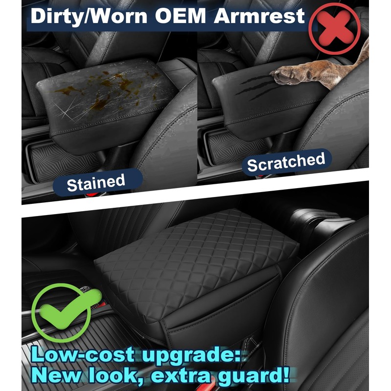 SDPVorn Center Console Armrest Cover for Honda CRV 2017-2022 Accessories