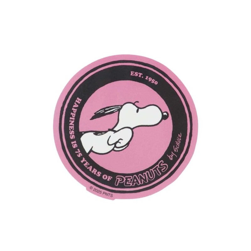 Snoopy [Die Cut Sticker] Character Sticker/75th Anniversary 60's PK Peanuts