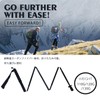 KHEALING トレッキングポール カーボン 折畳み 【超軽量100G】炭素繊維 登山 ポール 5節 2本セット 110/120/130cm
