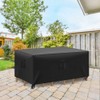 LBW Rectangle PatioTable Cover Waterproof,90"x59''x27''Heavy Duty Outdoor Table and Chairs