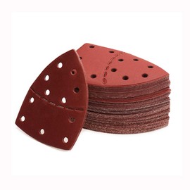 70PCS Sanding Pads, Mouse Sandpaper,11 Hole Hook and Loop Sanding Sheet assorted 40/60/80/120/180/240/400/600 grits, Mouse Sander Pads, fit for Bosch Multi-sander PSM 100A /PSM 200 AES/PSM 18