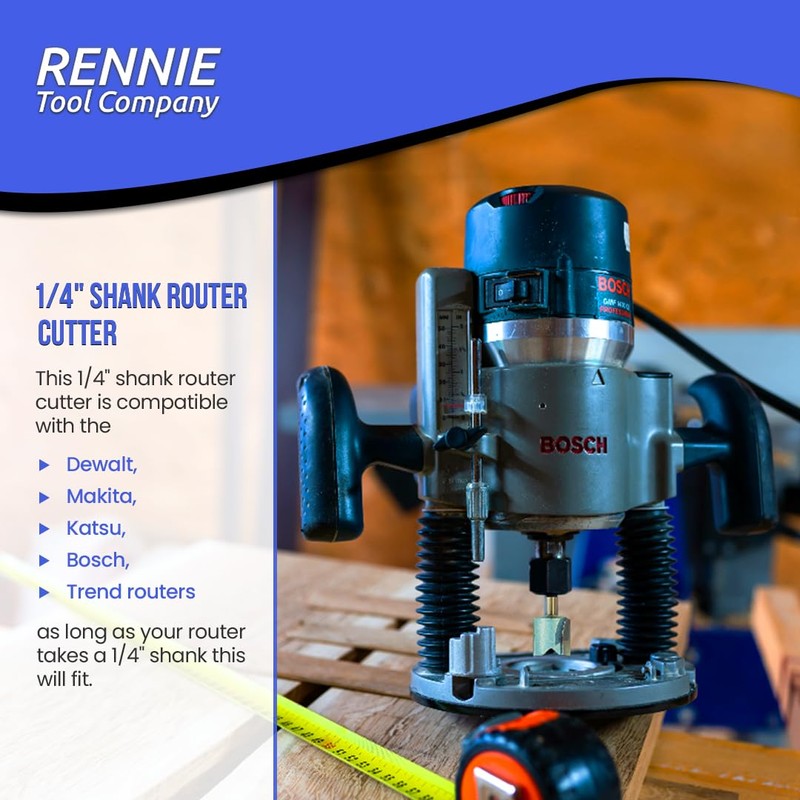 Rennie Tools 6mm x 32mm Flute x 1/4" Shank Solid