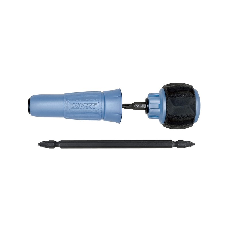 Shinkame Seisakusho SUNFLAG Tough Join Driver (Joidra) Metal Blue Bit