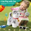 Walking Barking Singing Husky Puppy Toy, Repeats What You Say,
