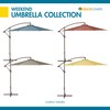 Duck Covers USWUMB12096 Weekend 10 Foot Cantilever, Straw Patio Umbrella