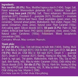 Vifon Vietnamese Style Instant Rice Noodles Beef Flavour Pho Bo 60g (Pack of 10)