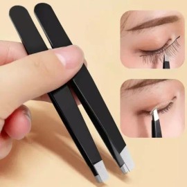 Product Detail Description Reference 속눈썹 핀셋 및 자란 제모를 위한 경사 플랫 포인트 미용 도구가 있는 스테인레스 스틸 검은 눈썹 Stainless Steel Black Eyebrow with Inclined Flat Point Beauty Tool for Eyelash Tweezing and Hair Removal [Point]