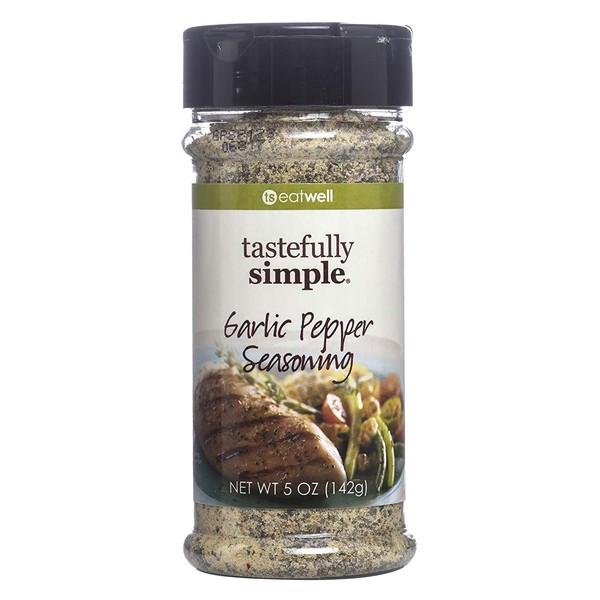 Tastefully Simple Garlic Pepper Seasoning, 5 Ounce