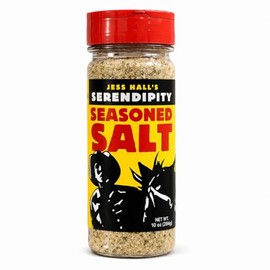 Jess Hall’s Serendipity Seasoned Salt – All Purpose Seasoning for Chicken, Steak & Fries – Restaurant-Style Flavor at Home – Garlic Herb Blend – 10 oz
