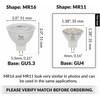 Simba Lighting [4 Pack] LED MR11 3W 20W 12V Halogen