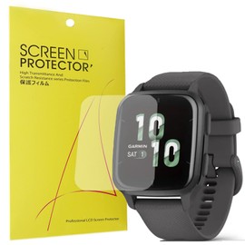 Compatible for Garmin Venu Sq 2 Screen Protector, ceston [6 Pack] Full Coverage TPU Clear Film Compatible with Garmin Venu Sq 2 Smartwatch (6 pack)