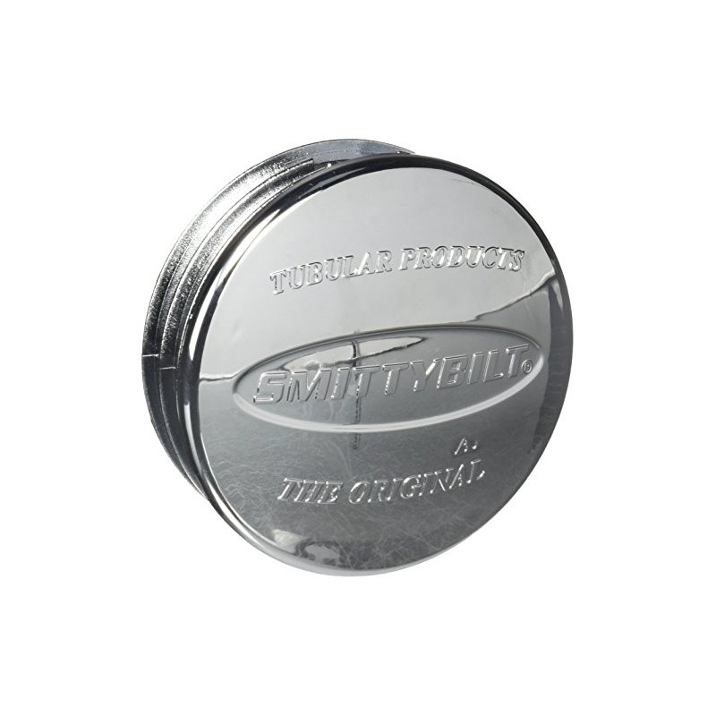 Smittybilt TA25C Chrome Tubluar 3" Bumper Replacement End Cap, Pair
