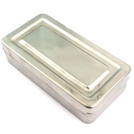 PRECISE CANADA: 8"X4"X2" Instrument Tray with LID HOLLOWARE Dental with Out Lock HOLLOWARE Instruments