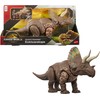 Mattel Jurassic World Rebirth Gigantic Thrashers Eotriceratops Dinosaur Figure Toy,