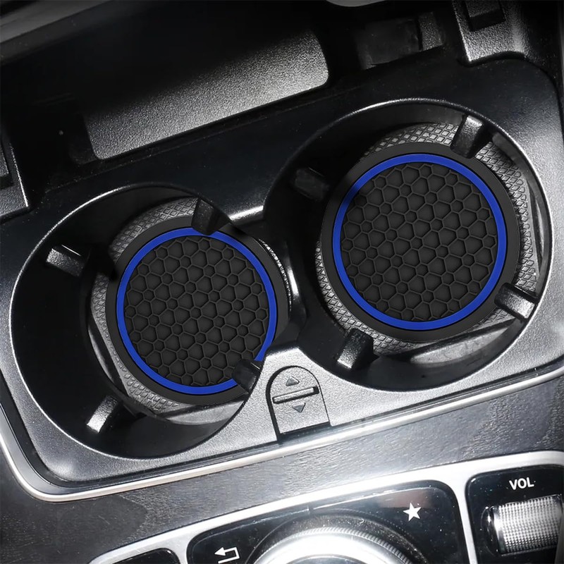 Mandark 4PCS Car Cup Holder Coasters, 2.75 Inch Non-Slip Insert