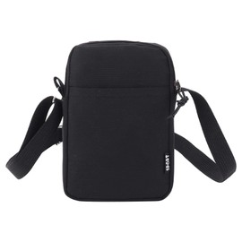 Cell Phone Purse Crossbody for Women, Mini Women Crossbody Bag Canvas Small Shoulder Bag with Zipper and Adjustable Strap (Black)