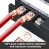 Taiss 110PCS Copper Wire Lugs,Battery lugs AWG 2/4/6/8/10/12/14/16 Gauge Copper
