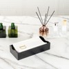 Luxenap Rectangle Gold Letter D White Paper Napkin - Air