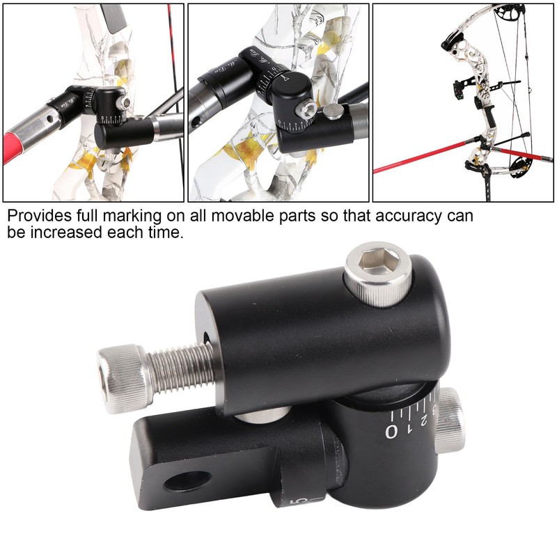 Adjustable Compound Bow Rod Stabilizer Archery Single Sided V‑Bar for