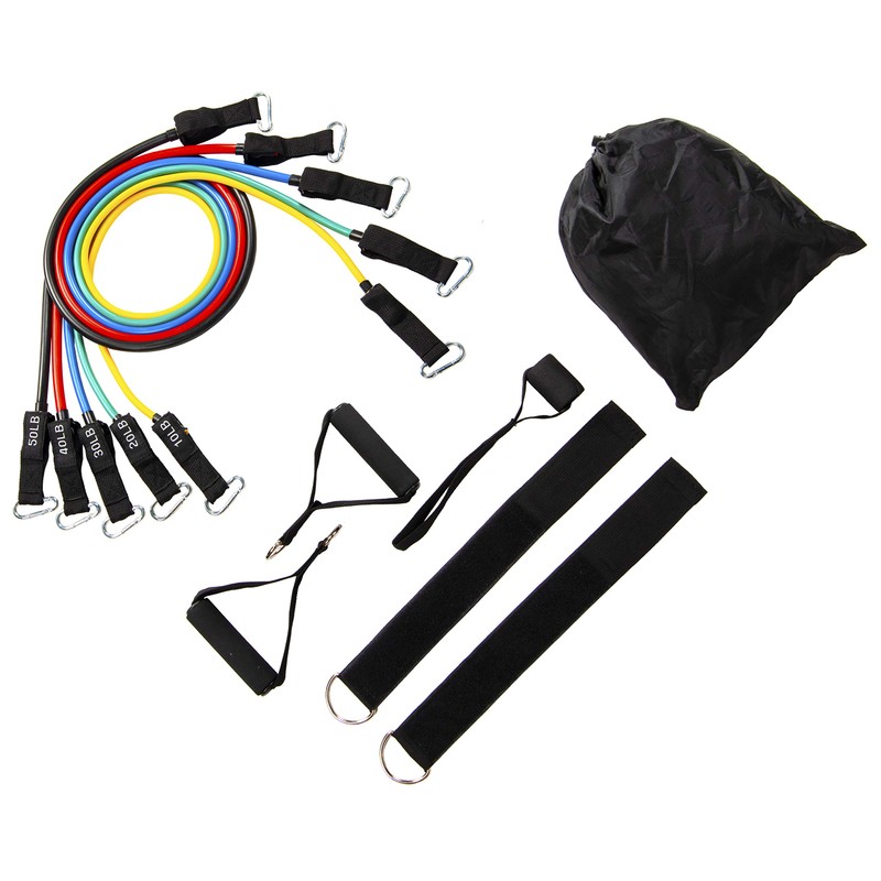 BalanceFrom Resistance Band Set de 5 Stackable Exercise Bands with