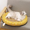 Round Pet Cooling Bed Cartoon Printing Pet Sleeping Bed Summer