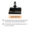 Kimllier 1 Pcs AXA 250-107 Quick Change Turning Tool Post