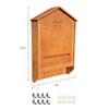Ciiktopia Large 3 Chamber Wooden Bat House for Hanging and