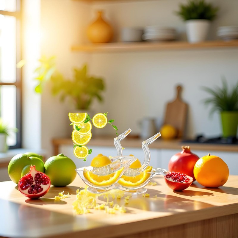 2 Pack Bird shape Lemon Squeezer, Lemon Juicer Acrylic Manual