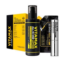 miff MIF Vitamax Men's All-in-One Lotion Skin Men's Homme Cosmetics Original 200ml + Refill 150ml + All-in-one Power Lip Engine Colorful Lip Balm / 미프 비타맥스 남자 올인원 로션 스킨 남성 옴므 화장품 본품 200ml+리필 150ml + 올인원 파워 립 엔진 발색립밤