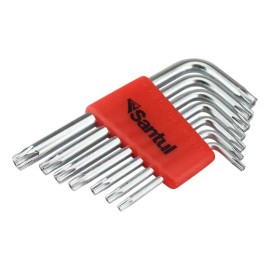 Juego 7 Llaves Torx Santul Acero Cromo T10 - T40
