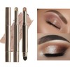 Barra de sombra de ojos impermeable con esponja mezcladora