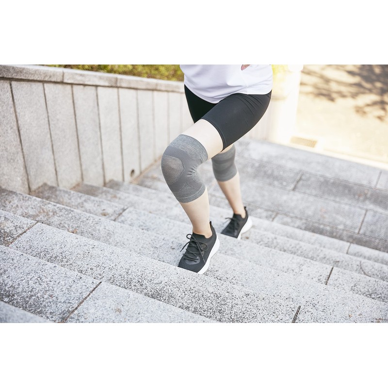 Cervin Binchotan Supporter for Knees, 2 Pieces, Gray