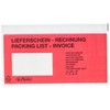 Herlitz 792705 Dokumententasche DL 100er Packung selbstklebend, rot/schwarz