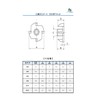 Ad Pack [Made in Japan] T-Nut with Claws Iron/Trivalent Chromate