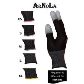 ARNOLA 2 Pairs Black Anti Static Gloves Top Fit Fingertip 13G Carbon Fibers PU Coated ESD Safety Work Gloves (2, Large)
