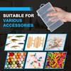 SBYURE 2 Pack 5 Grid Clear Plastic Fishing Tackle Storage