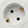 Single EU German Standard Electrical Plug Socket Wall Power Outlet